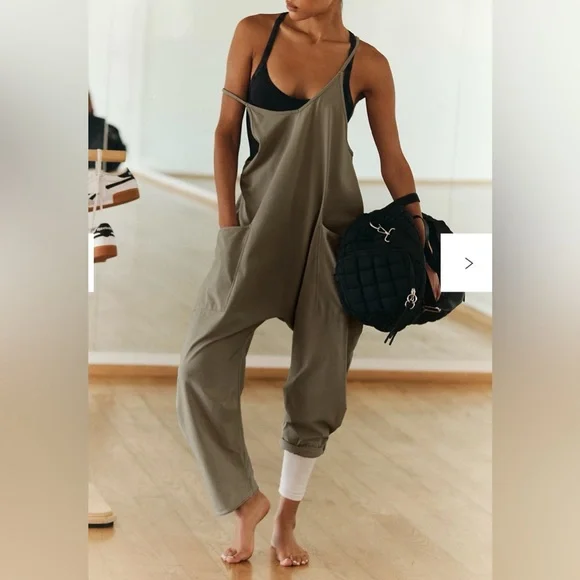 Relaxed Fit Hot Shot Onesie in Sea Grass Green | FP Movement by Free People - Picture 10 of 14